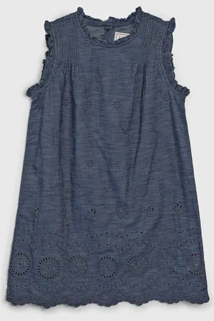GAP Infantil - Vestido Laise Azul-Marinho