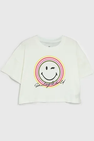 GAP Infantil - Camiseta Full Print Off-White