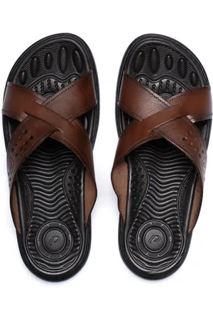 PEGADA Infantil - Chinelo Slide Masculino em Couro