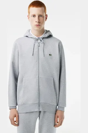 Lacoste Moletom masculino Clássico com Fechamento de Zíper e Bolsos