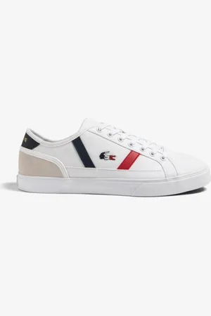 Lacoste Tênis de Tecido Masculino Sideline Tricolor