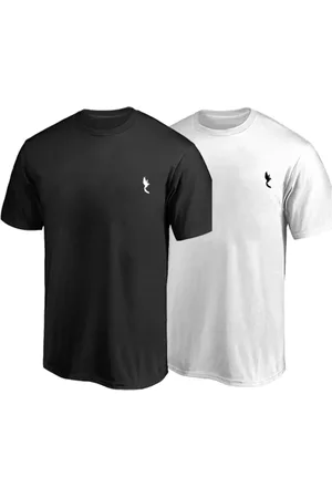 Polo Blu Kit 2 Camisetas Básica Masculina Confortável Branco e Preto