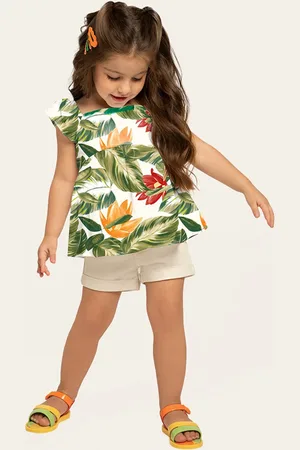 Nanai Infantil - Blusa Menina Off White