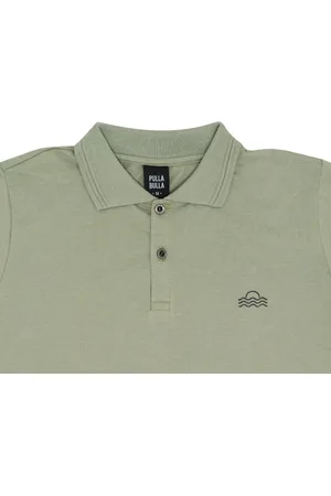 Pulla Bulla Infantil - Polo Juvenil Menino - Cha - 50863-1219