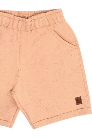 Pulla Bulla Infantil - Bermuda Primeiros Passos Menino - Pessego - 50665-1292