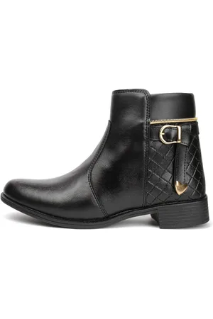 Santa Rosa Bota Coturno Botinha Feminina Cano Curto Sola Baixa Conforto