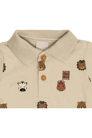 Pulla Bulla Infantil - Body Menino - Areia - 50555-1225