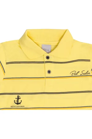 Pulla Bulla Infantil - Polo Primeiros Passos Menino - Sol - 50660-62