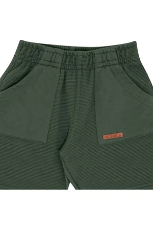 Pulla Bulla Infantil - Bermuda Primeiros Passos Menino - Militar - 50664-356