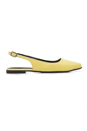 Florim Brasil Oficial Sapatilha Slingback Feminina Rasteira Bico Quadrado Confort