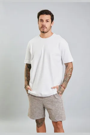 Dialogo Jeans Camiseta Oversized Masculina Básica em Algodão Dialogo