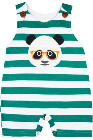 Ano Zero Infantil - Macacão Romper Menino Sem Mangas Verão Listrado