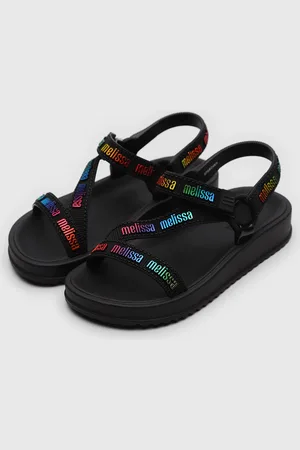 Melissa Infantil - Sandália Stripes M Lover Preta