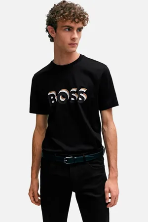 HUGO BOSS Camiseta Regular Tiburt 427 Preta