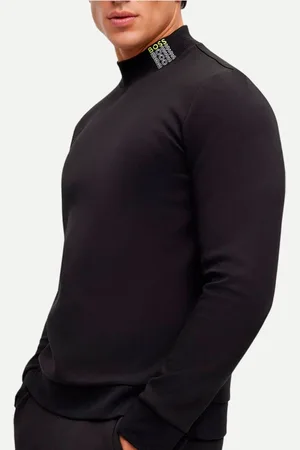 HUGO BOSS Blusa Moletom Salbock Preta