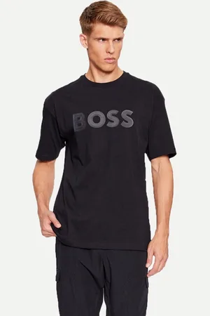 HUGO BOSS Camiseta Tee Lotus Oversized Preta