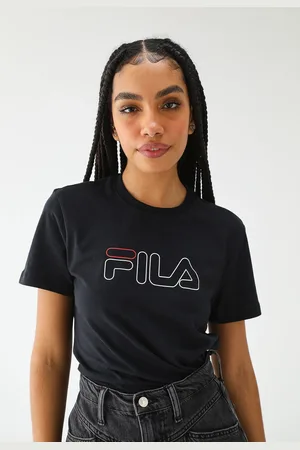 Fila Camiseta Reta Basic Outline Preta