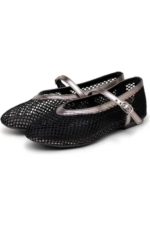 Flor da Pele Sapatilha Feminina Boneca Preta Tela Fivela 5400 Onix