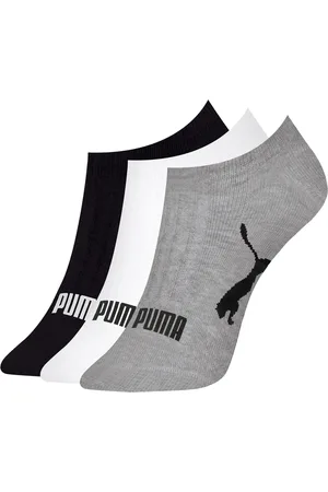 PUMA Kit 3 Pares Meia Sapatilha Original Algodão Com Nf e Cinza