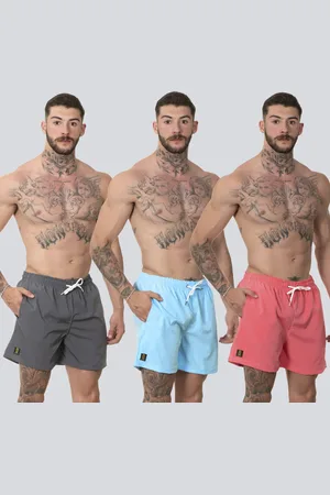 Lucas Lunny Kit 3 Short Masculino Bermuda Praia Casual Mauricinho Rf320 Colorido
