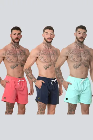 Lucas Lunny Kit 3 Short Masculino Casual Bermuda Praia Mauricinho Rf310 Colorido