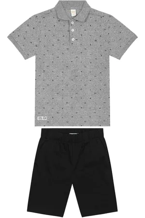 TRICK NICK Infantil - Conjunto Polo Com Bermuda