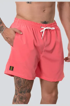 Lucas Lunny Short Masculino Bermuda Praia Casual Mauricinho Jr Rf. 002 Salmao