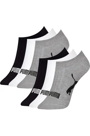 PUMA Kit 6 Pares Meia Sapatilha Original Algodão Com Nf e Cinza