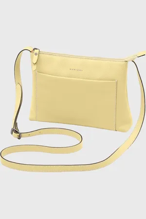 Mariart Bolsa Transversal Couro Orquídea Manteiga