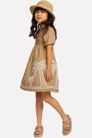 Nanai Infantil - Vestido Menina Camurca