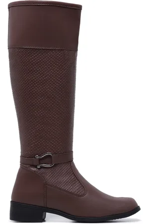 Schiareli Bota Cano Longo Montaria Feminina Estilo Country 11070 Cappuccino