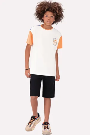 Lemon Infantil - Camiseta Menino Off White