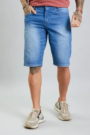 Lemier Jeans Bermuda Jeans Slim Fit Masculina Lemier Collection