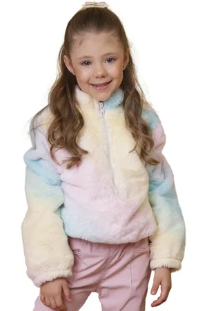 Look Jeans Infantil - Jaqueta Teddy Unicórnio