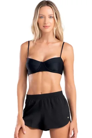 Mash Shorts She Verão Liso Básico Feminino Com Elástico No Cós
