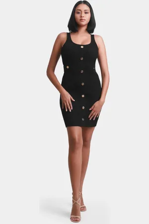 Michael Kors Vestido Midi Canelado Com Botões Mr4825f33d001
