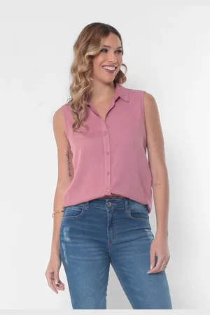 Intens Camisa Sem Manga Viscolinho