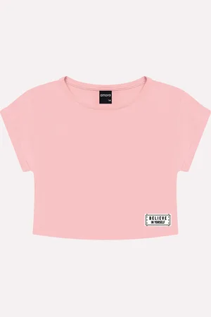 AMORA Infantil - Blusa Cropped Menina