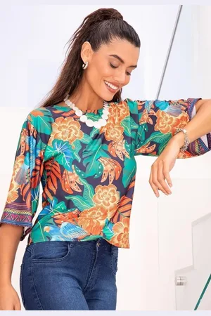 QUINTESS Blusa Em Malha Fria
