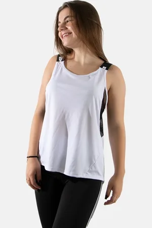 4 Estações Blusa Regata Tex Feminino Trançada Furadinha Fitness