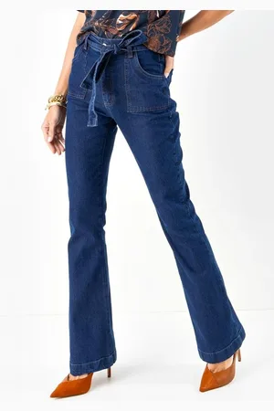 QUINTESS Calça Com Bolsos Funcionais E Faixa