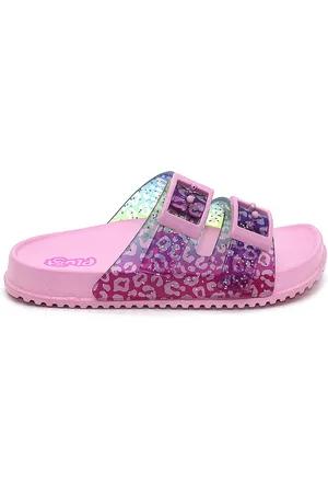 Plugt Infantil - Chinelo Menina Slide Fivelas Animal Print