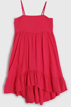 GAP Infantil - Vestido Liso Pink