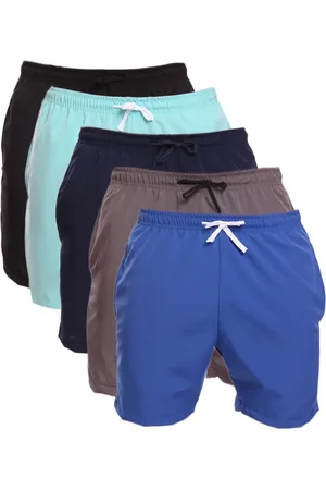 ADRIBEN Kit 5 Shorts Tactel Masculino Adulto Estilo Mauricinho Praia Piscina /Marinho