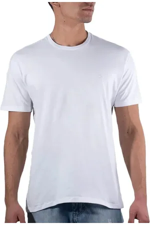 OGOCHI Camiseta Manga Curta Básica Masculina 6001001 Branca