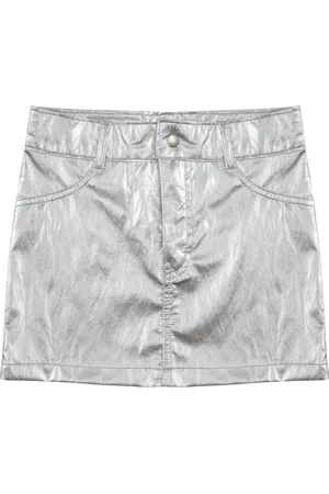 Look Jeans Infantil - Saia Juvenil Metalizada