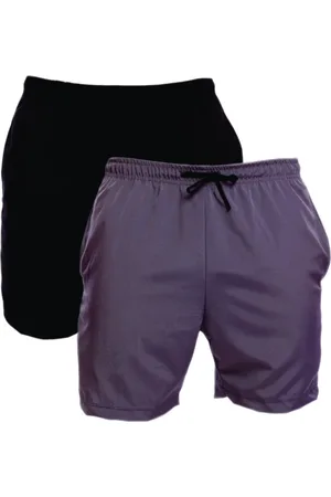 ADRIBEN Kit 2 Shorts Tactel Masculino Adulto Estilo Mauricinho Praia Piscina /Cinza