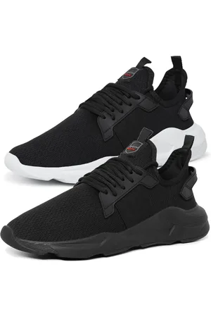 BIA Kit 2 Tênis Masculino Esportivo Acadêmia Leve Treino Barato Preto/Black