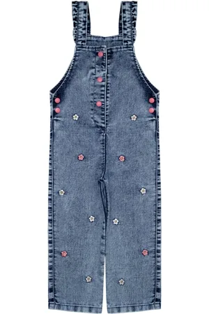 Look Jeans Infantil - Jardineira Longa Jeans