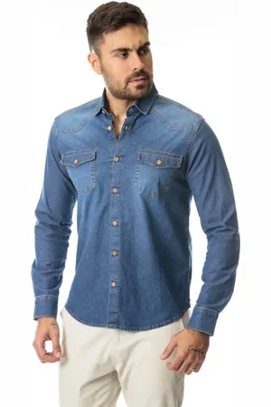 Crocker Camisa Manga Longa Masculina Com Bolso